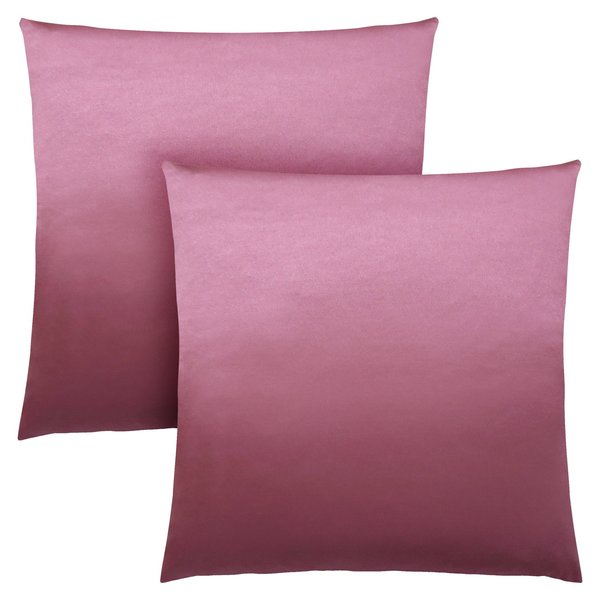 Monarch Specialties Pillows, Set Of 2, 18 X 18 Square, Insert Included, Accent, Sofa, Couch, Bedroom, Polyester, Pink I 9339